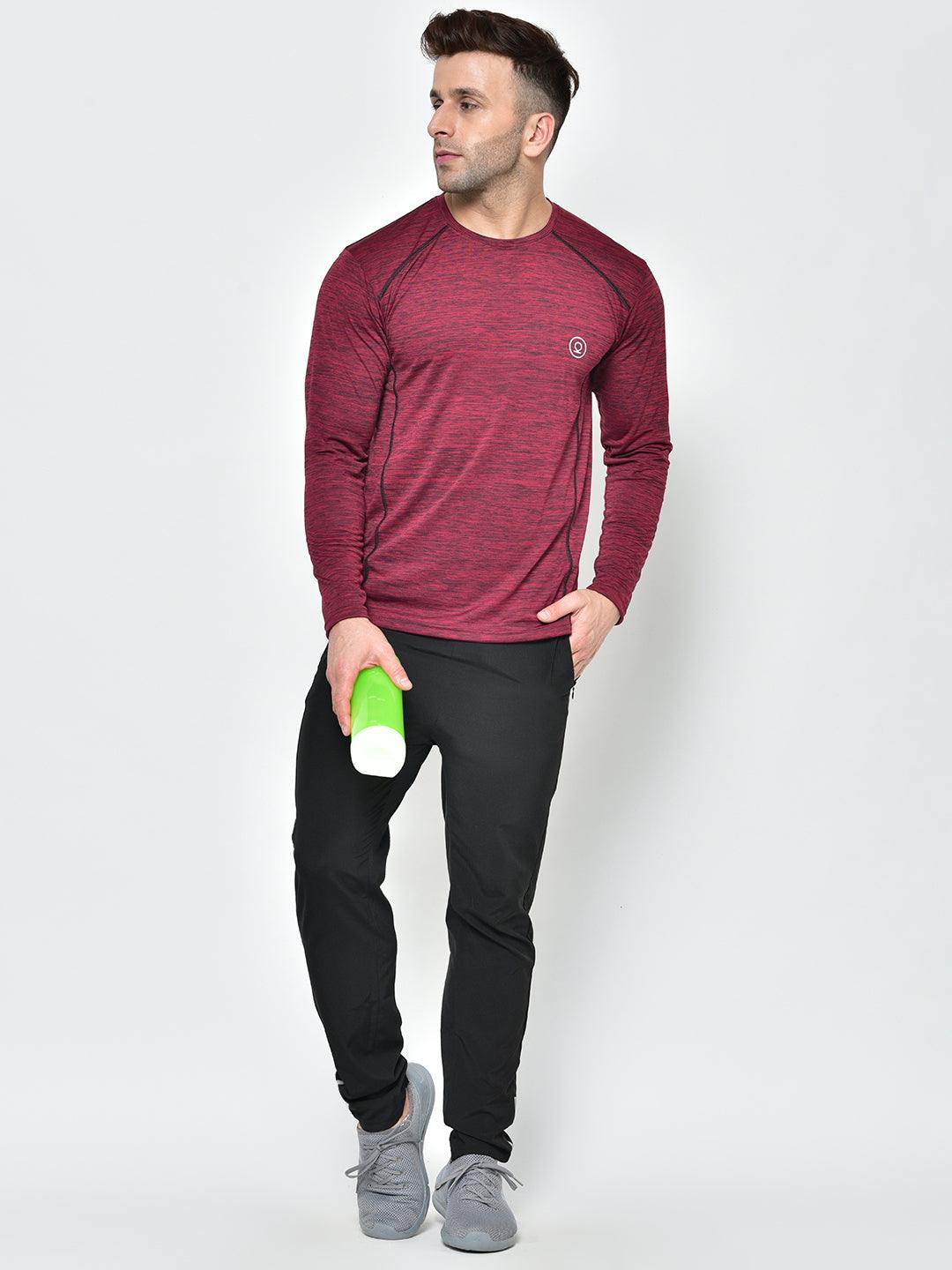 Men's Regular Dry Fit Full Sleeves Gym T-Shirt | CHKOKKO - Chkokko