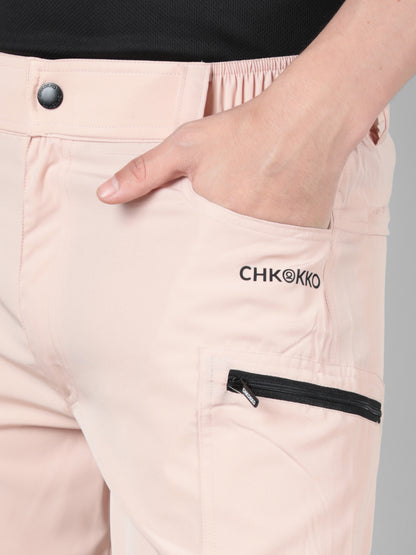 Men Peach Grey Everyday Active Trouser