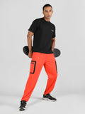 Men Orange Designer Regular Fit Trackpant