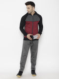 Black Dark Grey Maroon