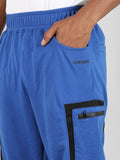 Men Blue Designer Regular Fit Trackpant