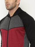 Black Dark Grey Maroon