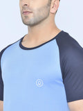 Men's Solid Raglan Dry Fit Gym T-Shirt | CHKOKKO - Chkokko