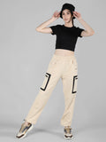 Women's Solid Cotton Trackpant