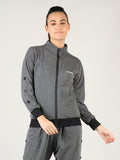 Women Anthra Zipper Jacket | CHKOKKO - Chkokko